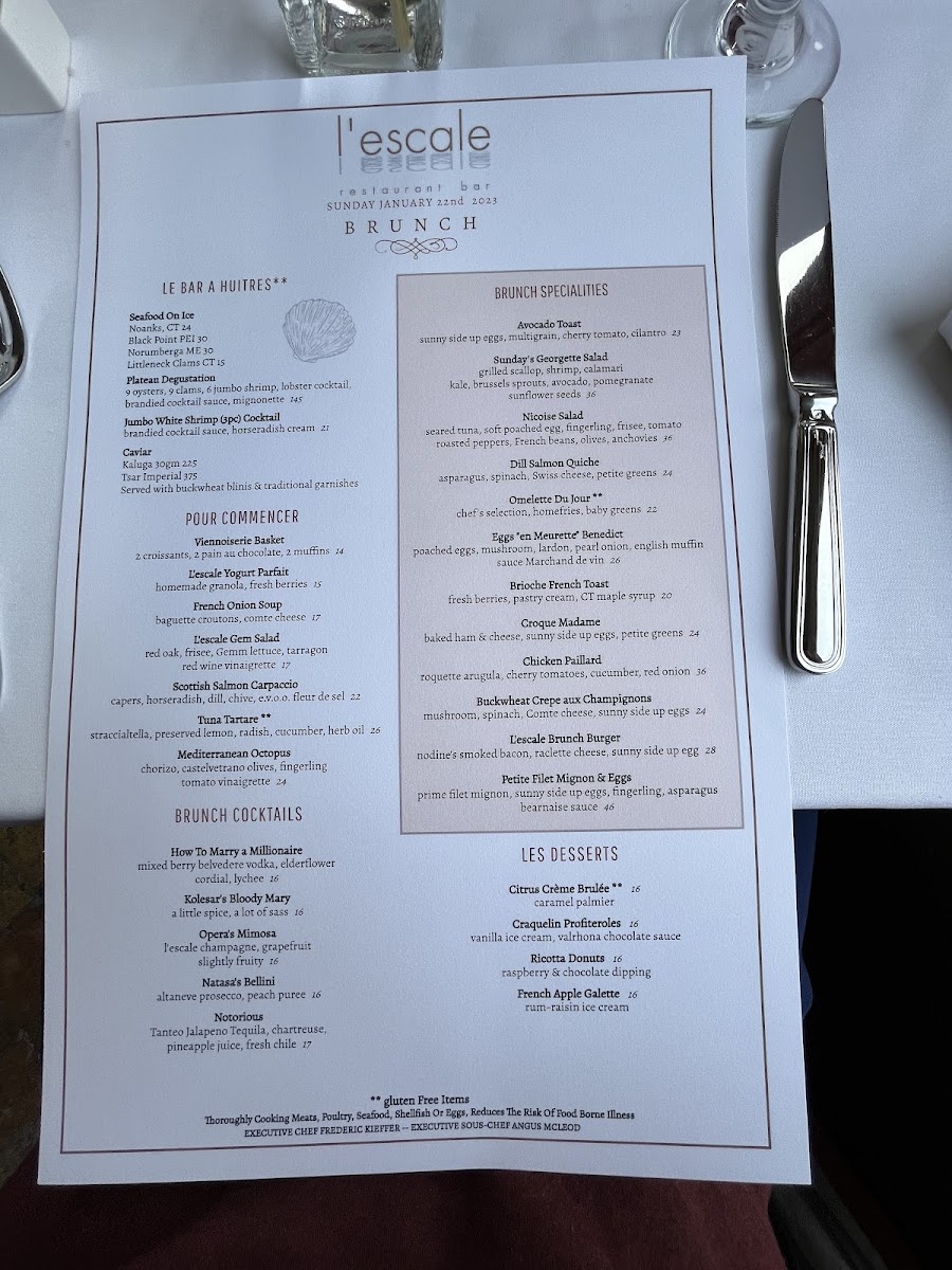 l'escale restaurant Menu - Image 4